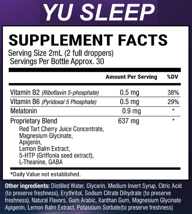 Yu Sleep Label